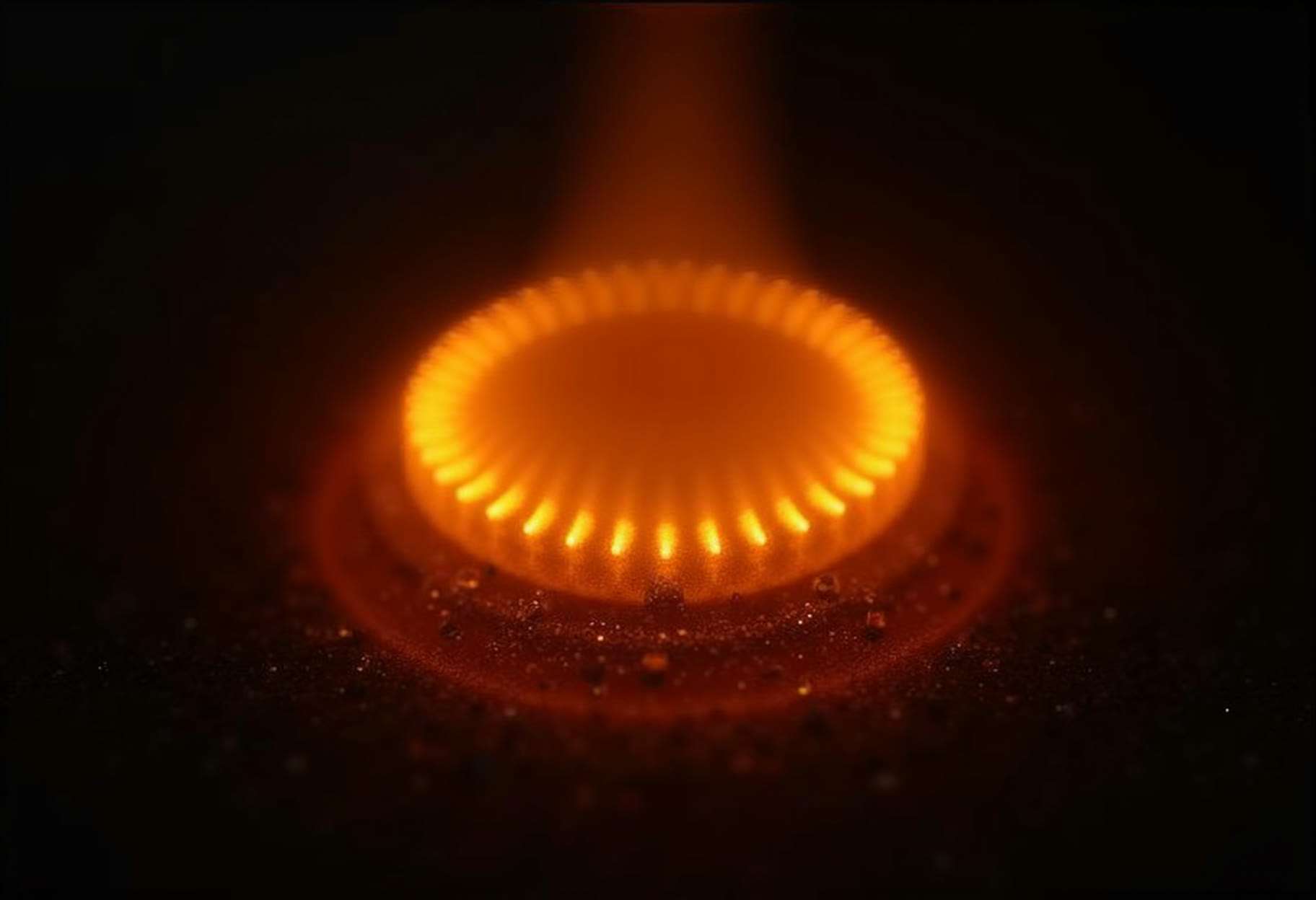 Hot surface igniter at temperature